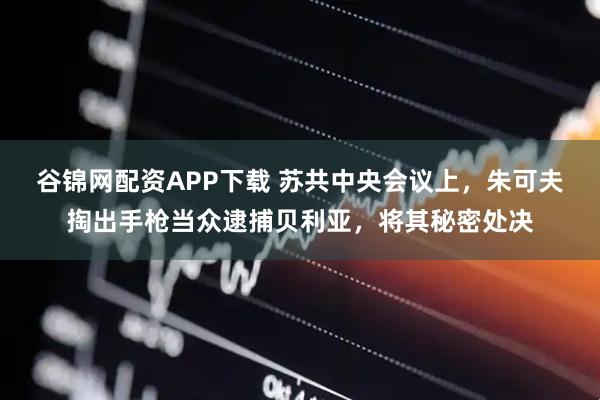 谷锦网配资APP下载 苏共中央会议上，朱可夫掏出手枪当众逮捕贝利亚，将其秘密处决